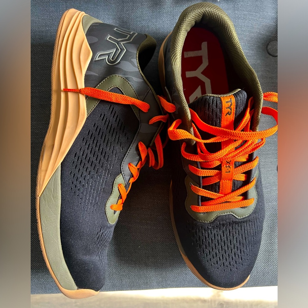 TYR CXT-1 Trainer CrossFit Weightlifting Sz13 Camo/Gum